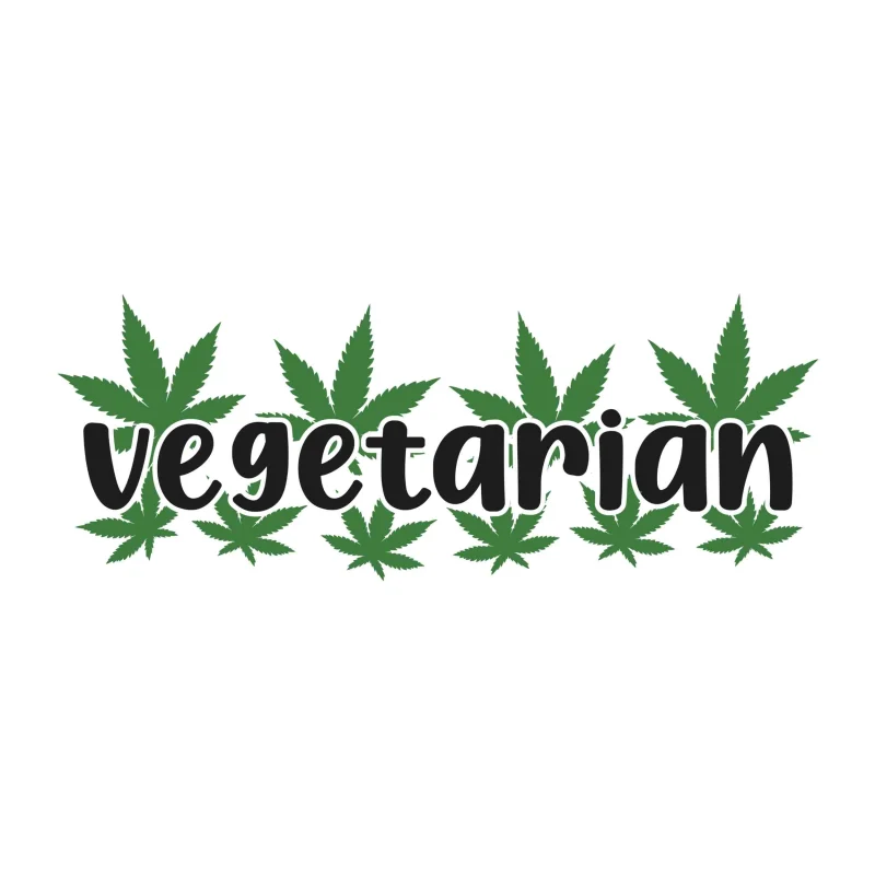 VEGETARIAN - Iron On DTF Transfer - Custom Size