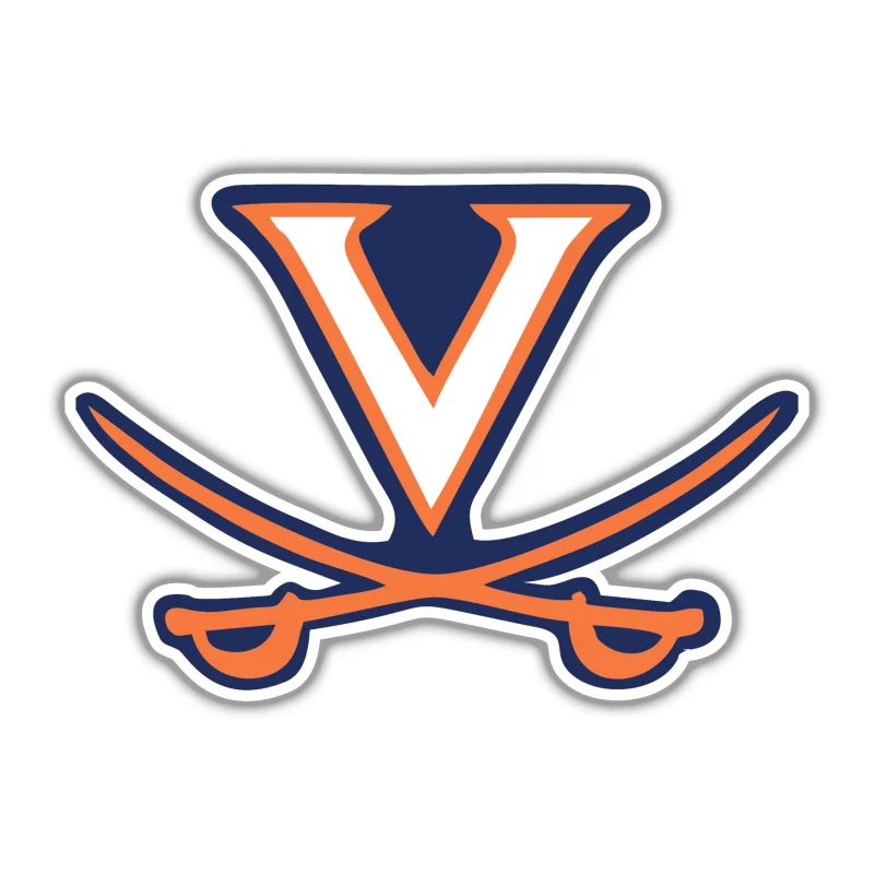 Virginia Cavaliers- Full Color Vinyl Decal - Custom Size