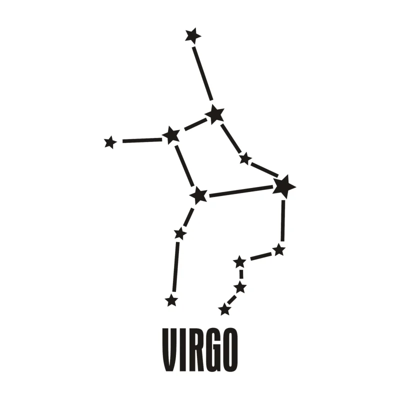 Virgo Horoscope Vinyl Decal - Custom Size