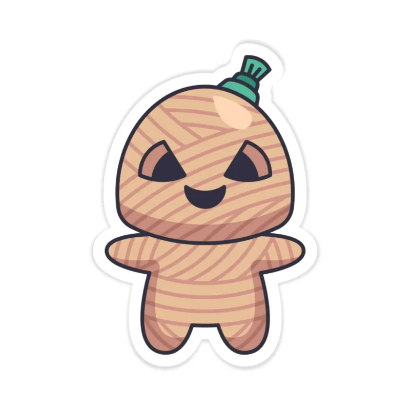 Voodoo Doll Full Color Vinyl Decal - Custom Size