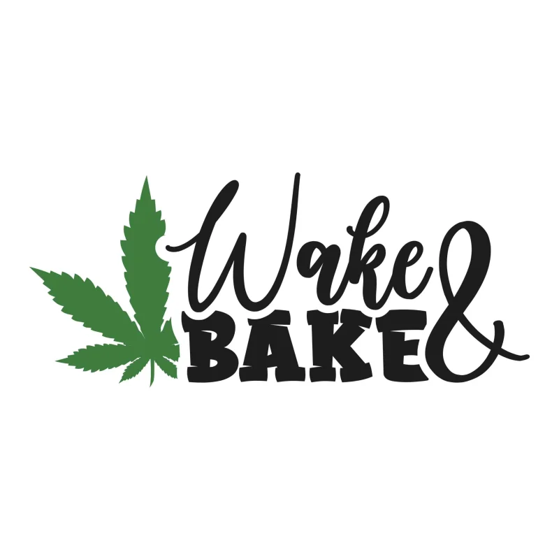 Wake & Bake - Iron On DTF Transfer - Custom Size