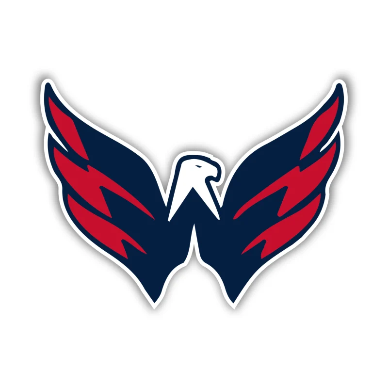 Washington Capitals - Bird - Full Color Vinyl Sticker - Custom Size