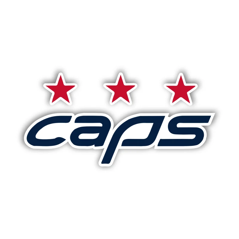 Washington Capitals - Caps - Full Color Vinyl Sticker - Custom Size