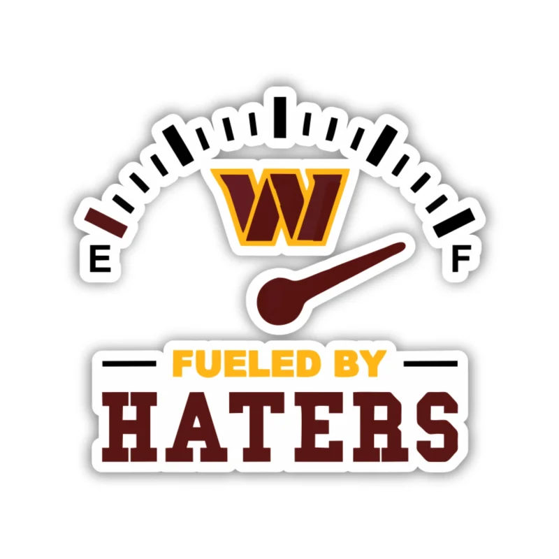 Washington Commanders - Gas Gauge - Temporary Tattoo