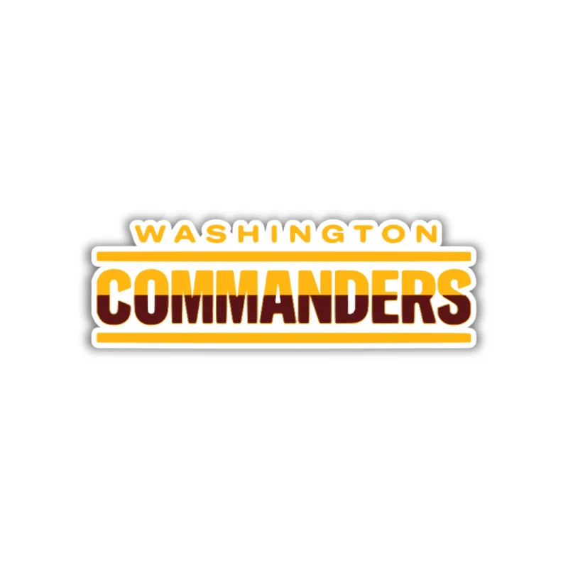 Washington Commanders - Ombre Name - Temporary Tattoo
