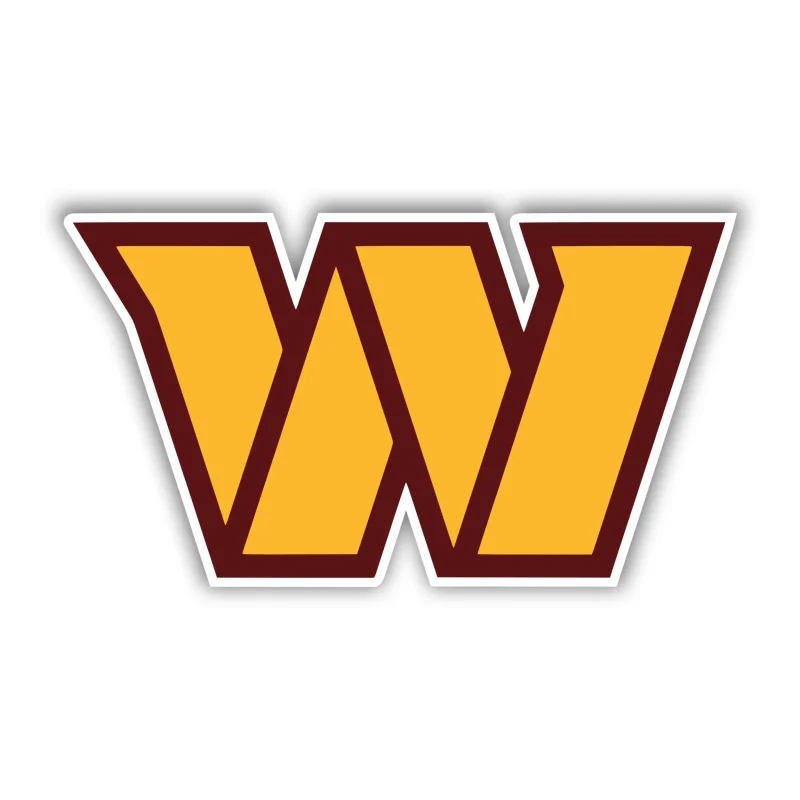 Washington Commanders - Yellow W - Temporary Tattoo