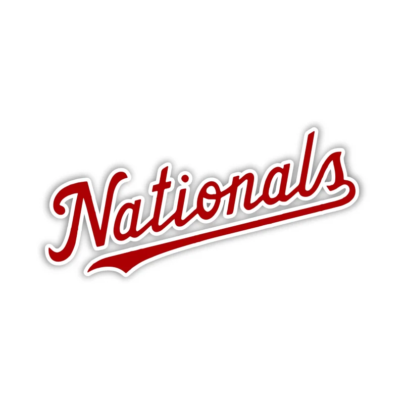 Washington Nationals - Nationals Cursive - Iron On DTF Transfer - Custom Size