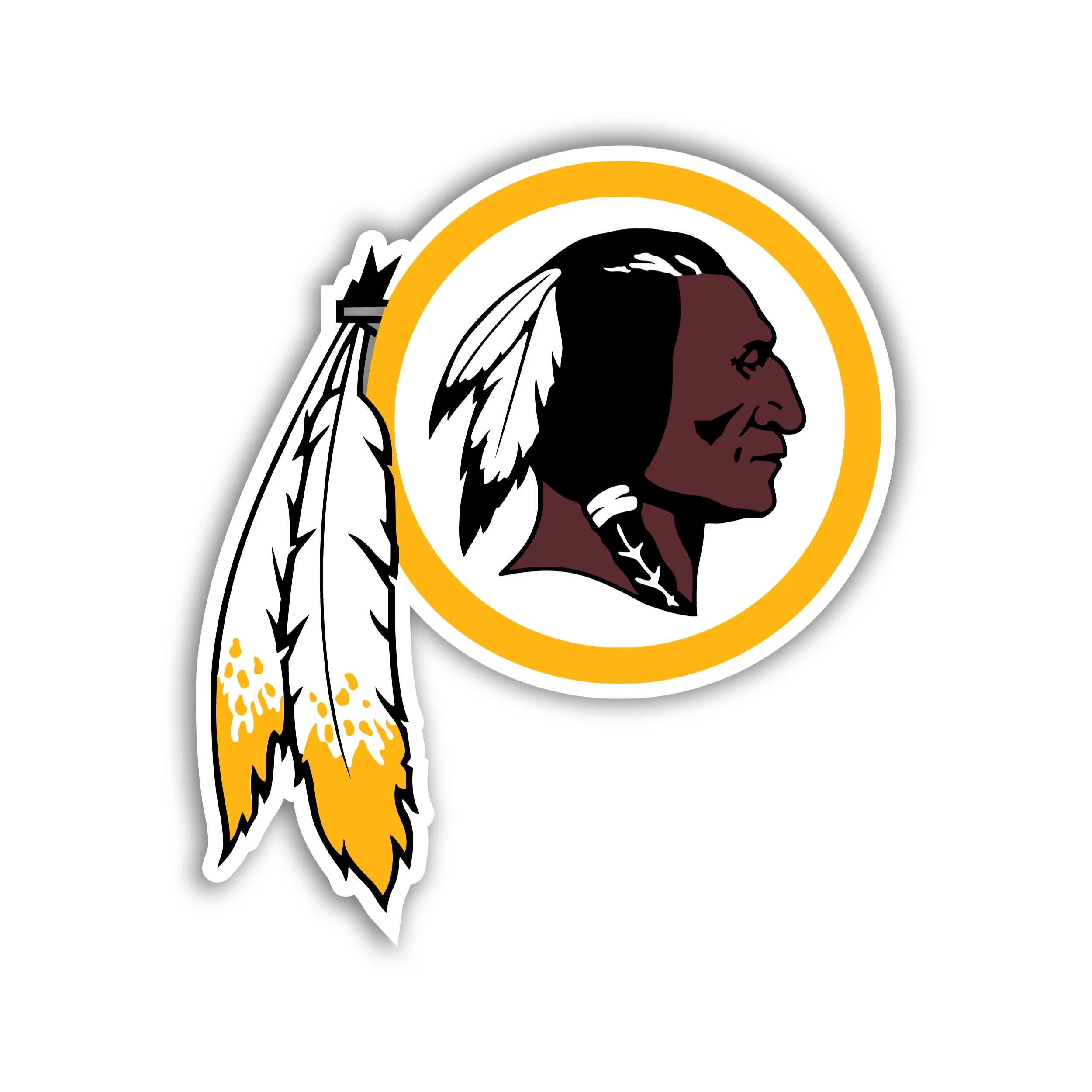 Washington Redskins Full Color Vinyl Sticker - Custom Size