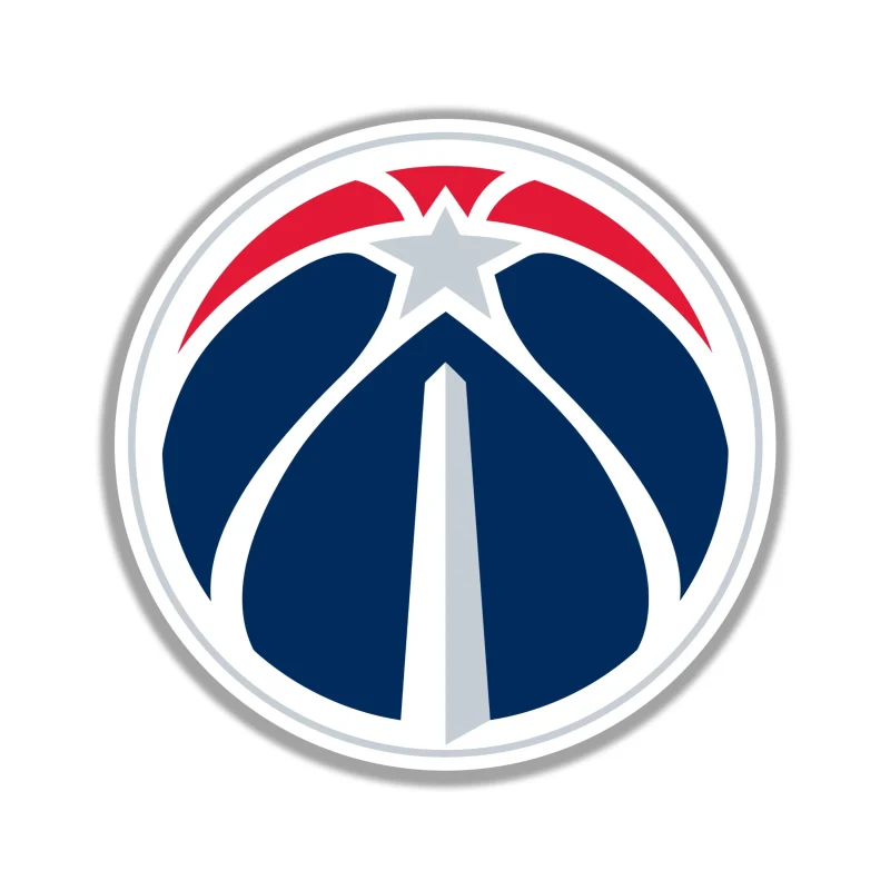 Washington Wizards - BasketBall - Full Color Vinyl Sticker - Custom Size