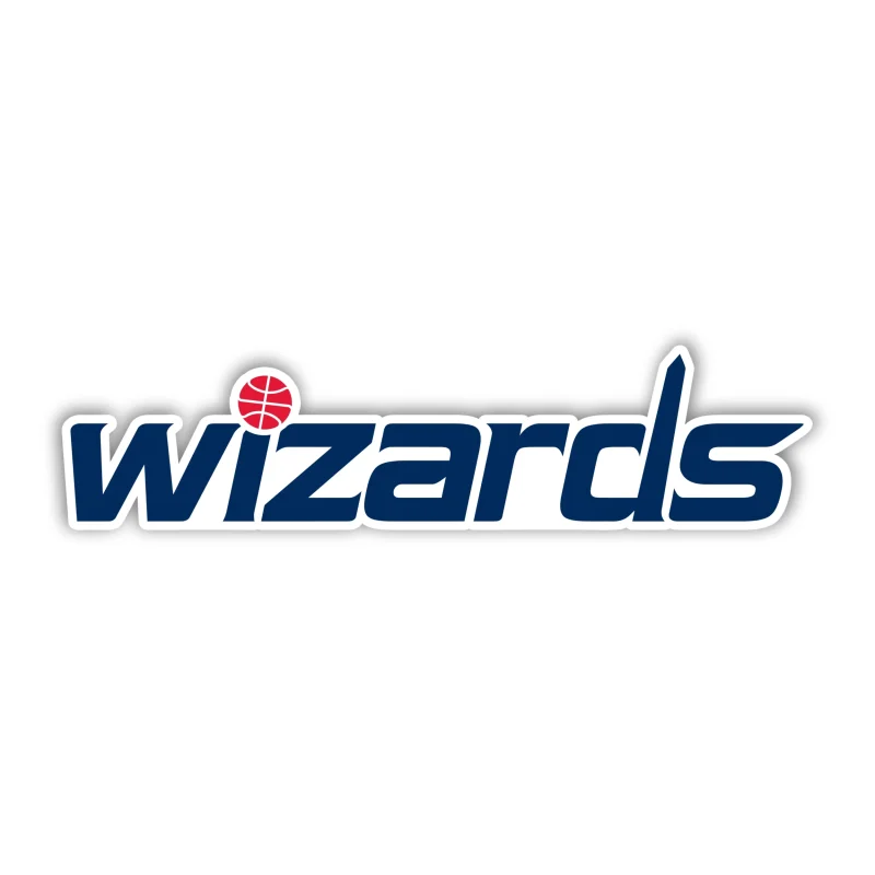 Washington Wizards - Blue Name - Iron On DTF Transfer - Custom Size