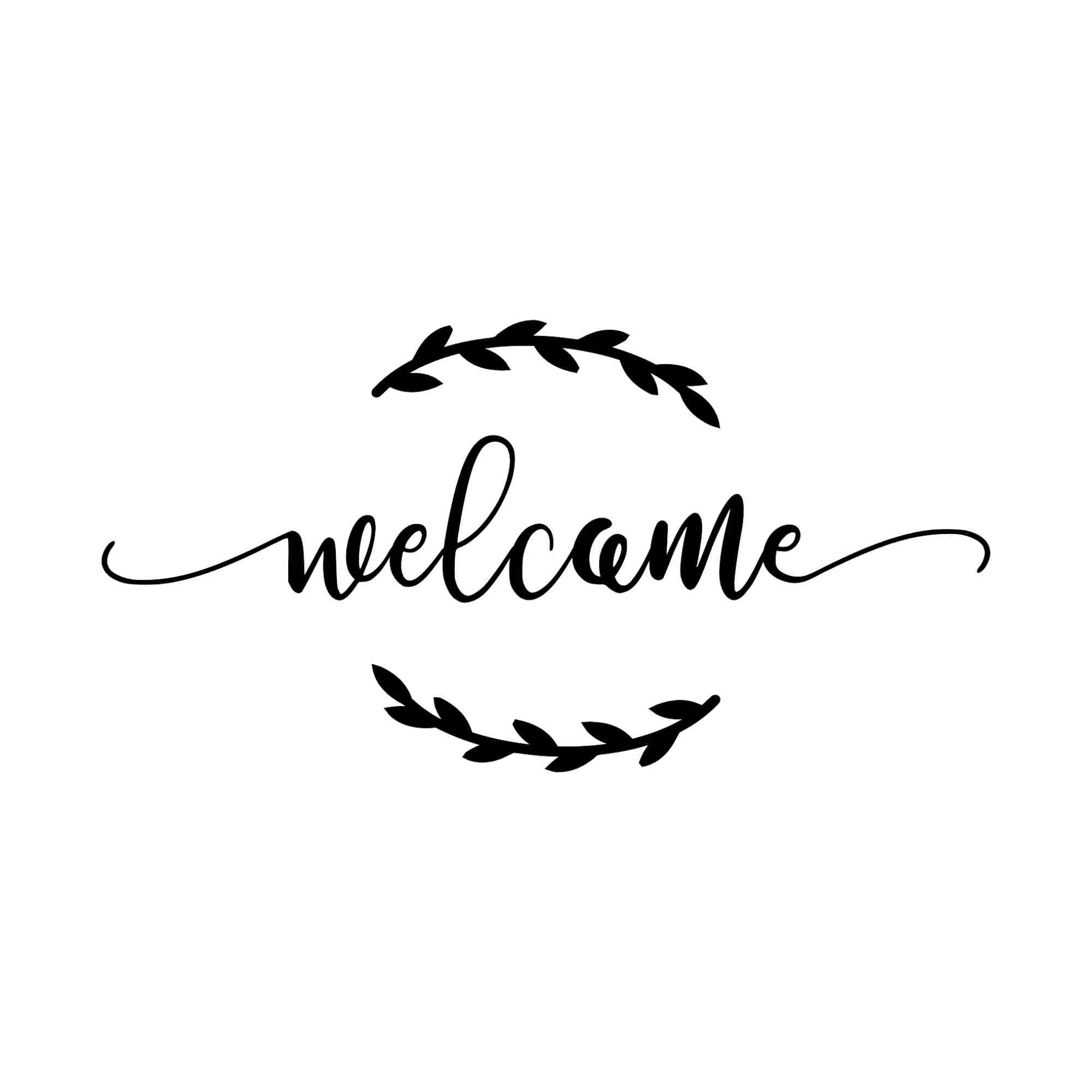 Welcome - Vinyl Decal - Custom Size