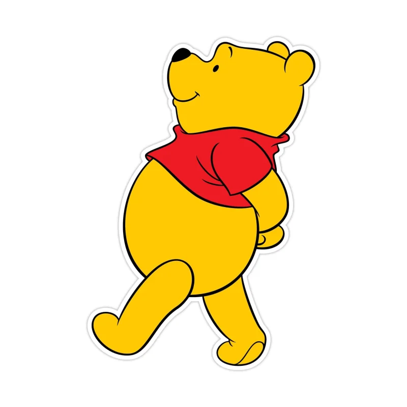 Winnie The Pooh - Full Color Vinyl Sticker - Custom Size