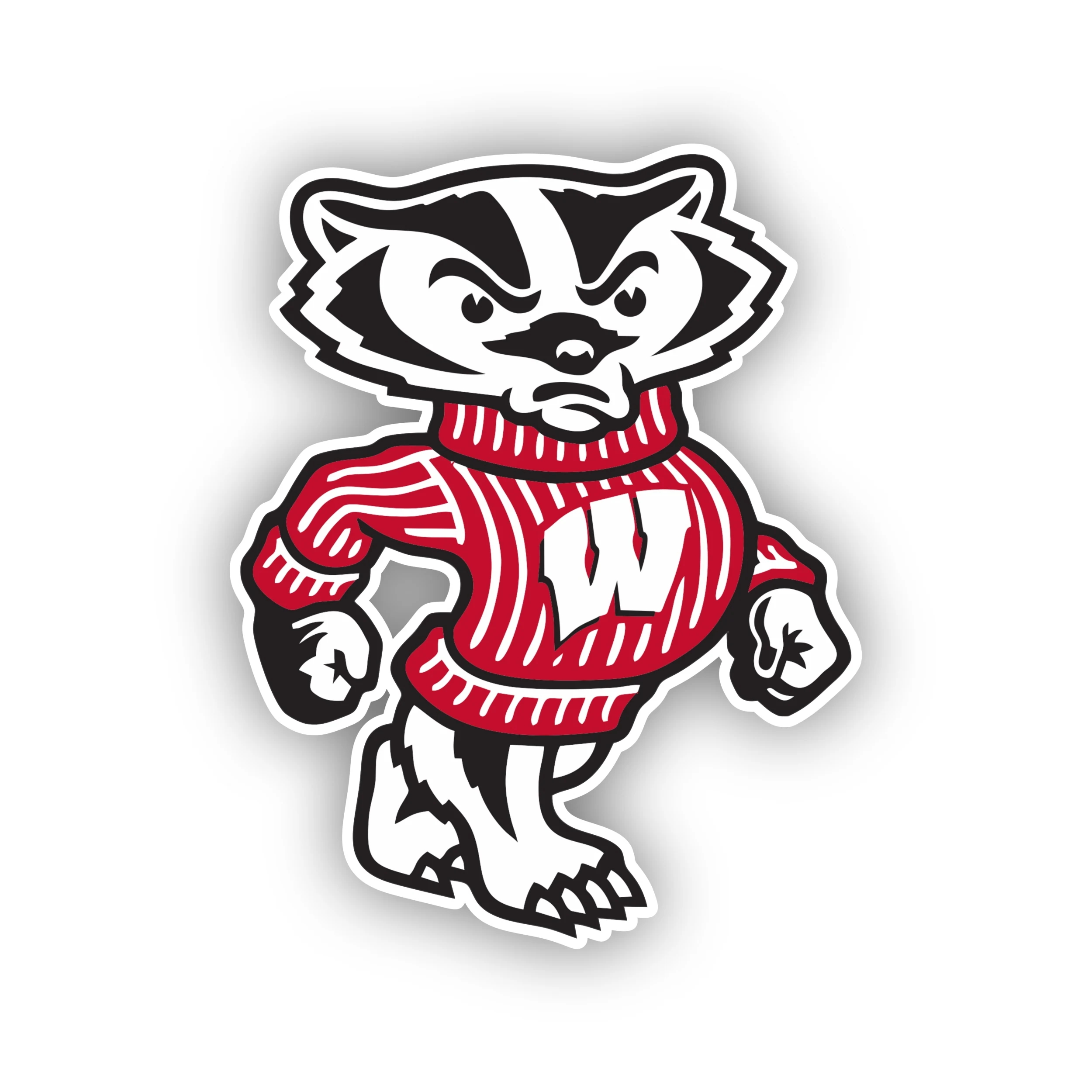 Wisconsin Badgers - Bucky Badger - Iron On DTF Transfer - Custom Size