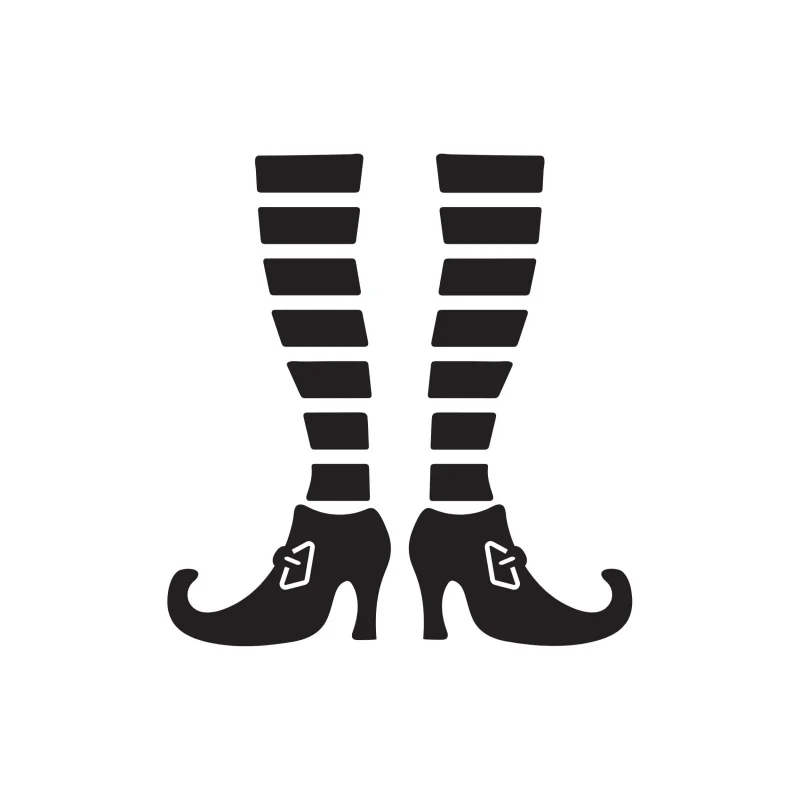 Witch Legs - Vinyl Decal - Custom Size