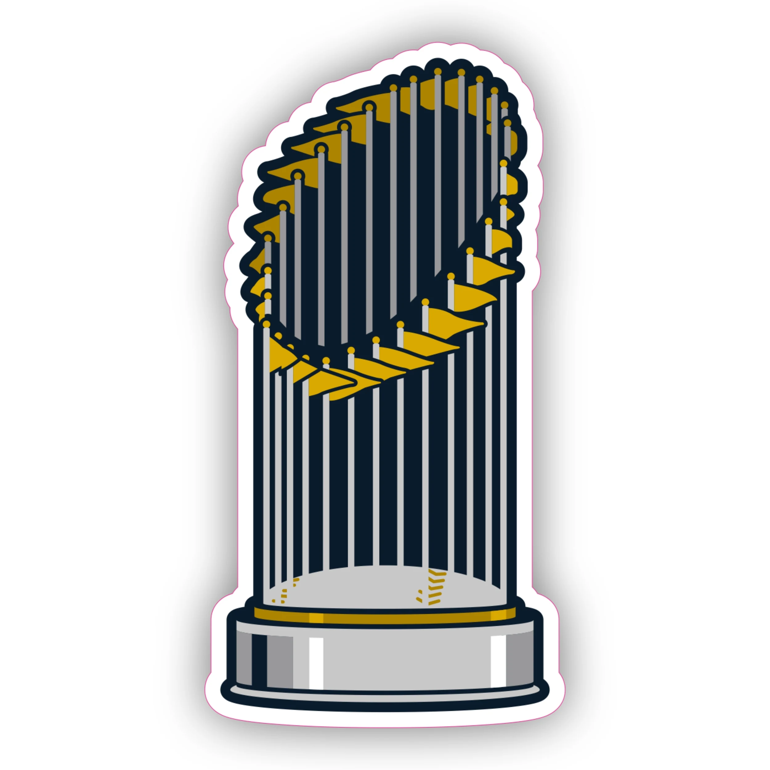 World Series Trophy - Iron On DTF Transfer - Custom Size