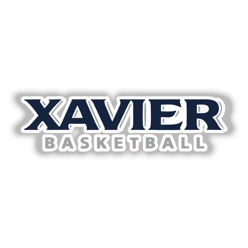 Xavier Basketball- Full Color Vinyl Decal - Custom Size
