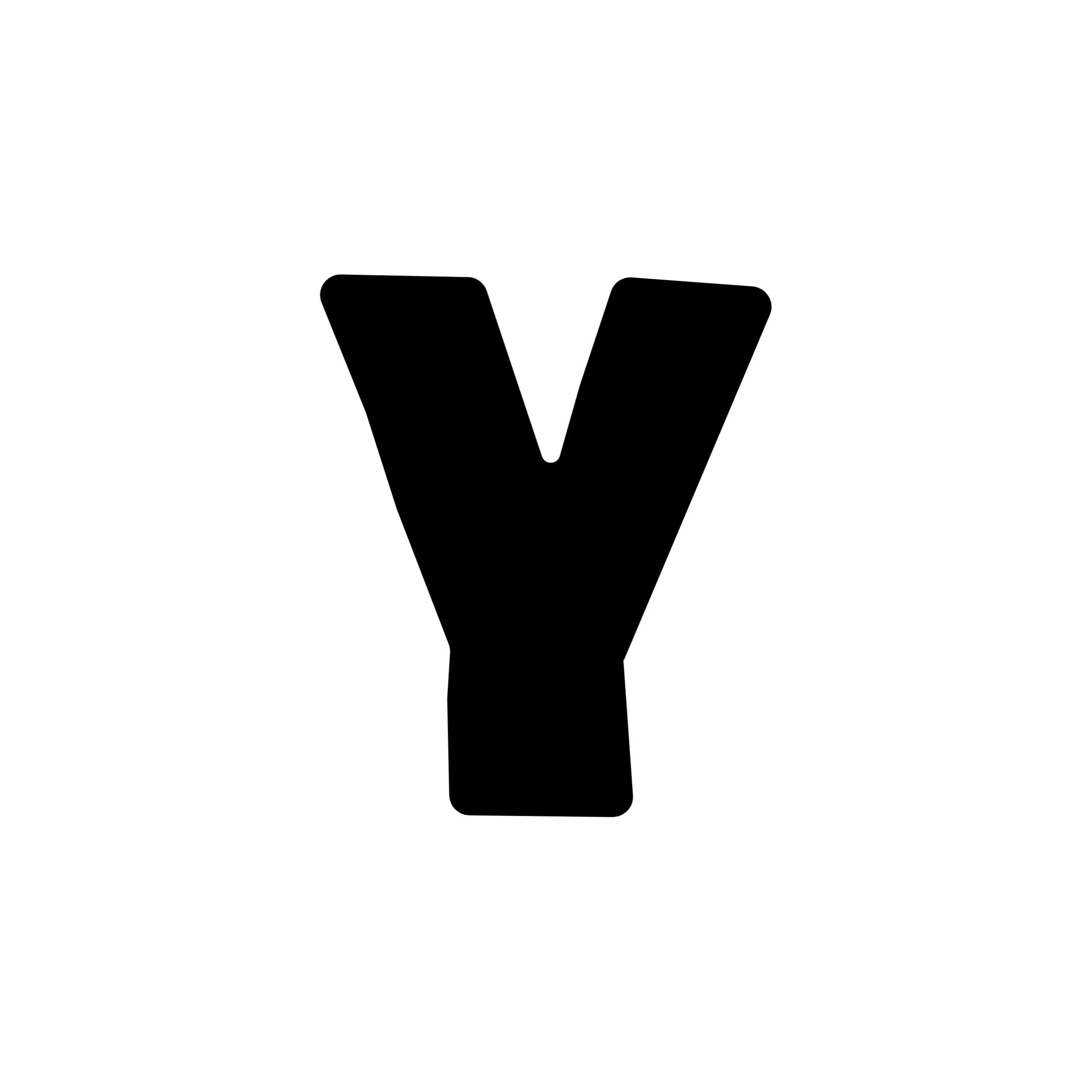 Y - Alphabet - Vinyl Decal - Custom Size