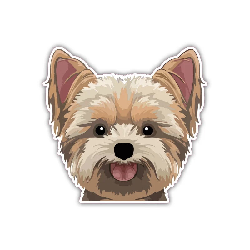 Yorkie - Iron On DTF Transfer - Custom Size