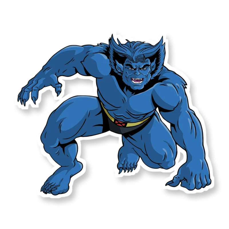 Beast - Full Color Vinyl Sticker - Custom Size