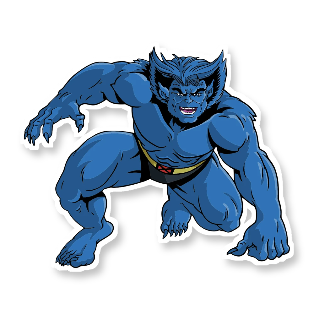 Beast - Full Color Vinyl Sticker - Custom Size