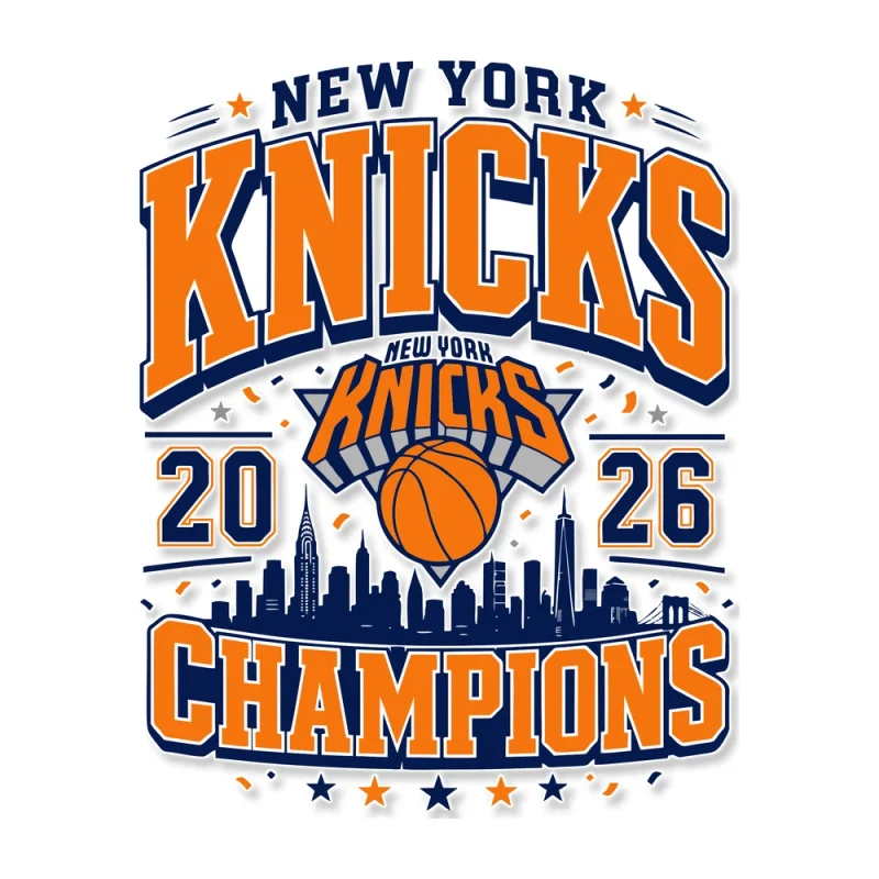 KNICKS CHAMPS 2 - Iron On DTF Transfer - Custom Size