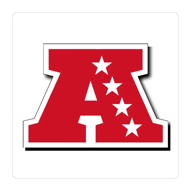 AFC Logo Full Color Vinyl Sticker - Custom Size