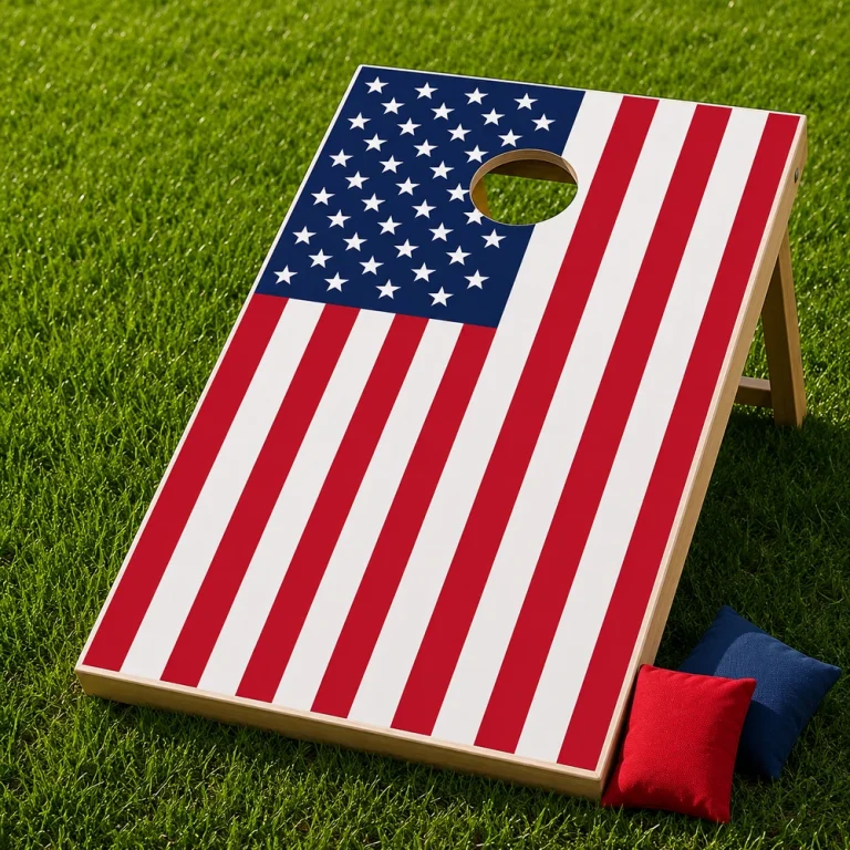 American Flag Cornhole Skin