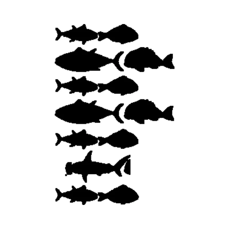 American Flag Fish Vinyl Decal