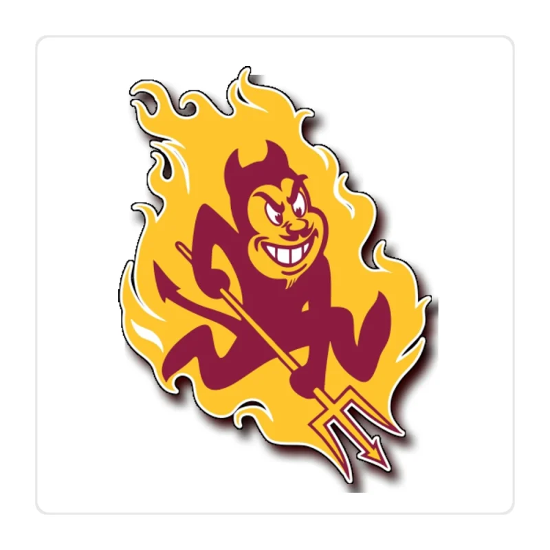 Arizona State Sun Devils Full Color Vinyl Decal - Custom Size