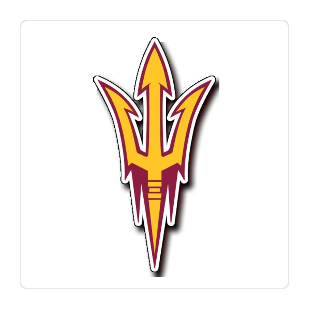 Arizona State Sun Devils Full Color Vinyl Decal - Custom Size