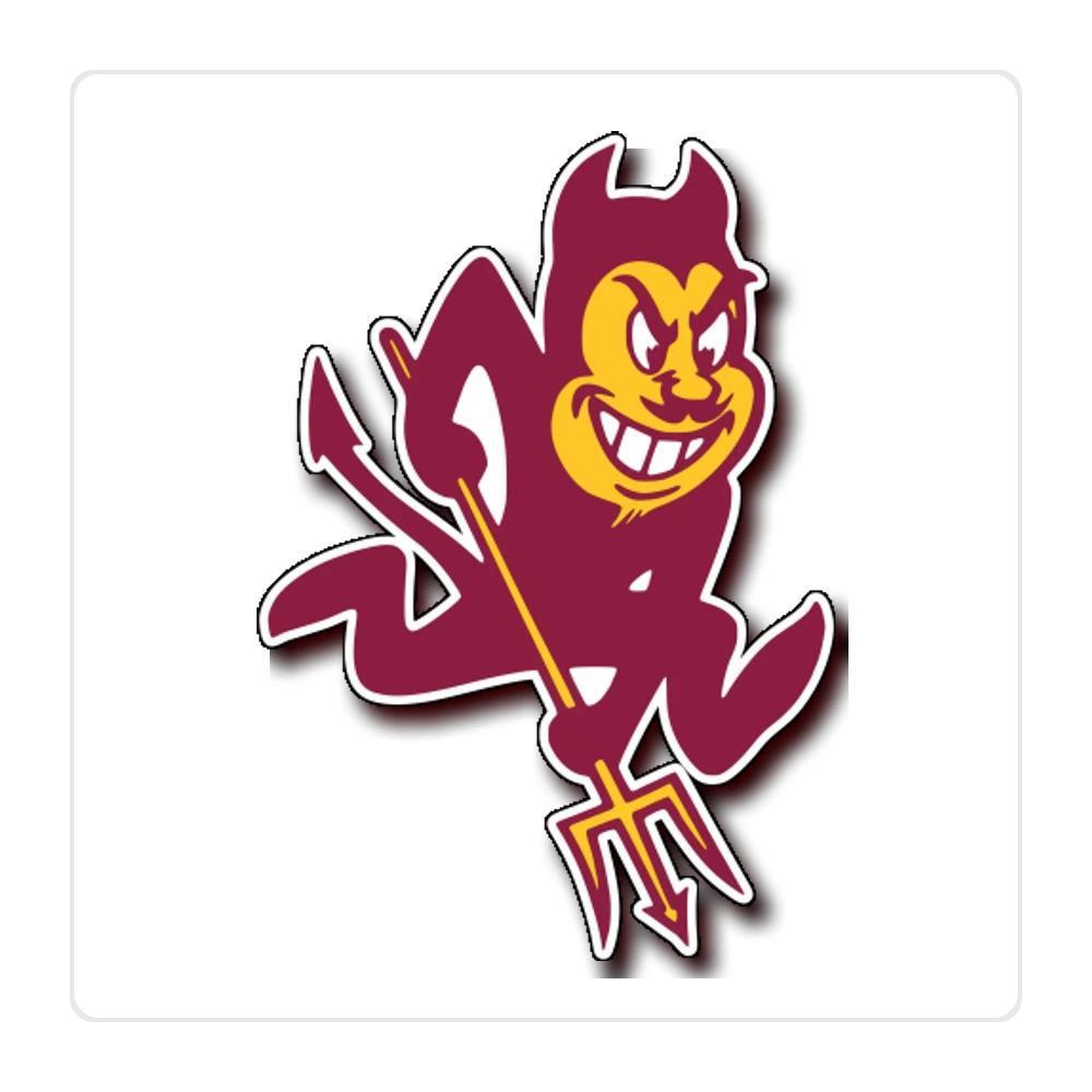 Arizona State Sun Devils Full Color Vinyl Decal - Custom Size