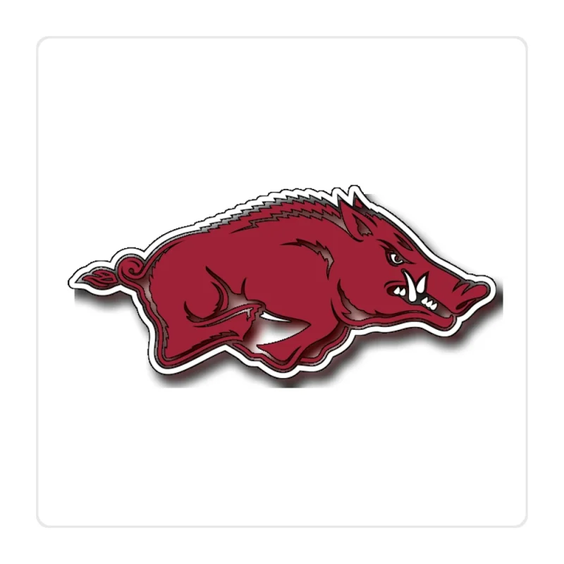 Arkansas Razorbacks Full Color Vinyl Decal - Custom Size