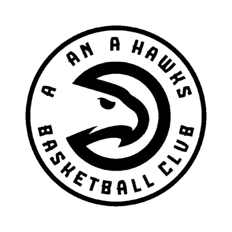 Atlanta Hawks - Design 1 - Die Cut Vinyl Decal - Custom Size