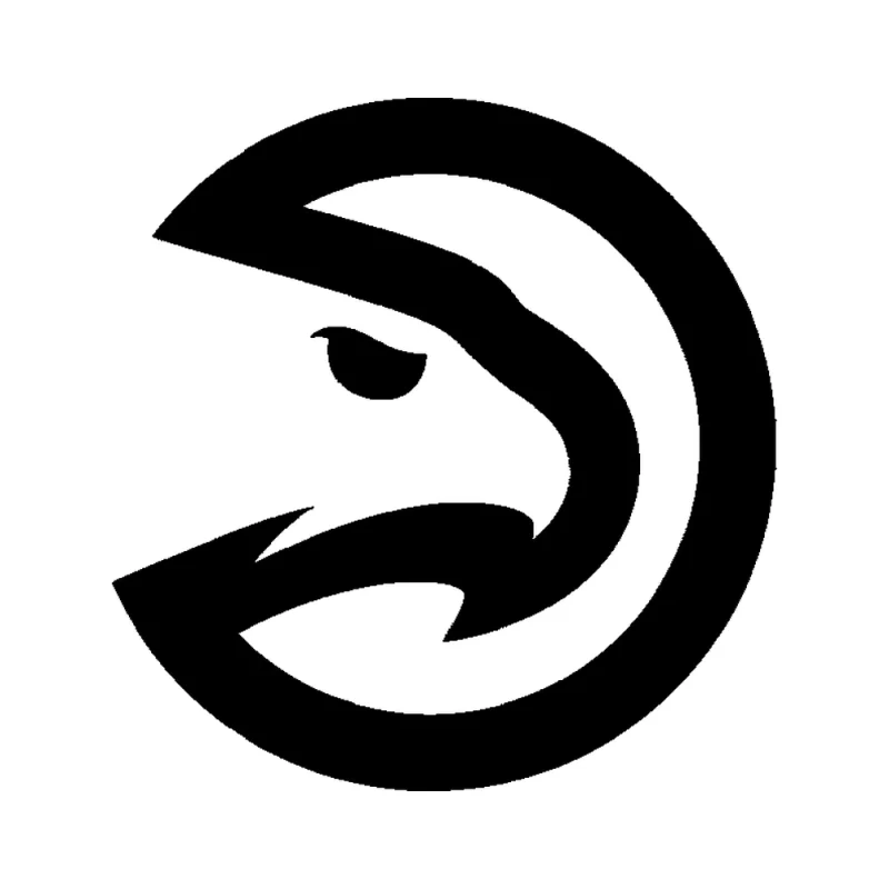 Atlanta Hawks - Design 2 - Die Cut Vinyl Decal - Custom Size