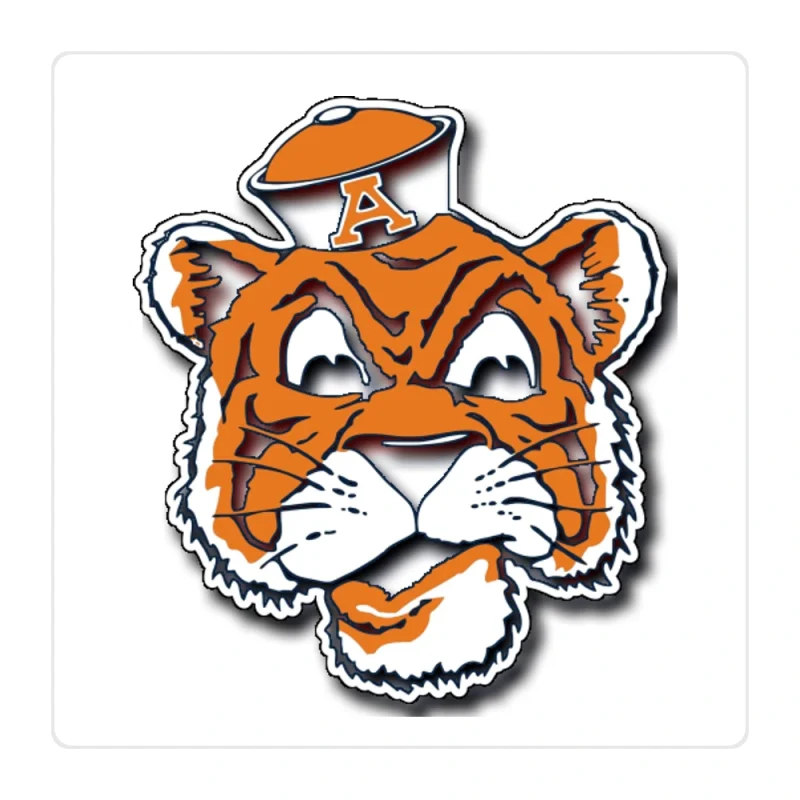 Auburn Tigers Full Color Vinyl Decal - Custom Size