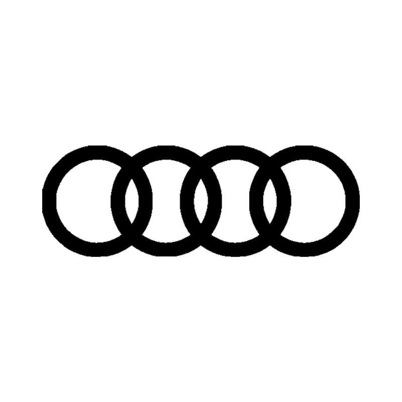 Audi Logo Vinyl Decal - Custom Size