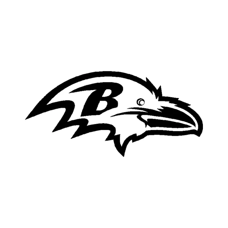 Baltimore Ravens - Design 3 - Die Cut Vinyl Decal - Custom Size
