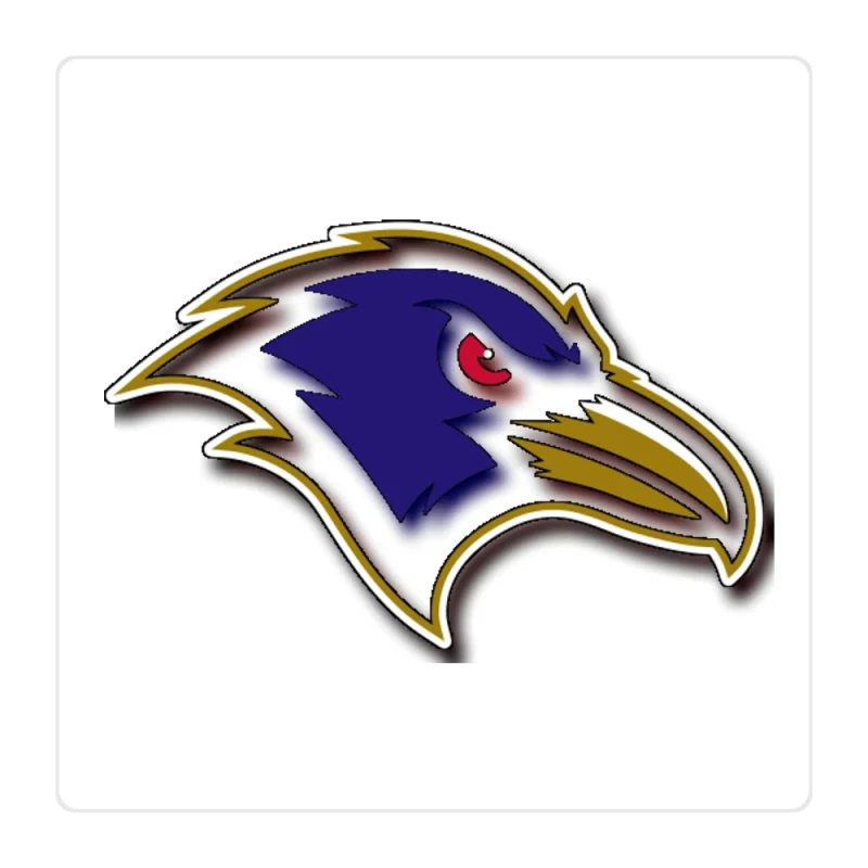 Baltimore Ravens Full Color Vinyl Sticker - Custom Size