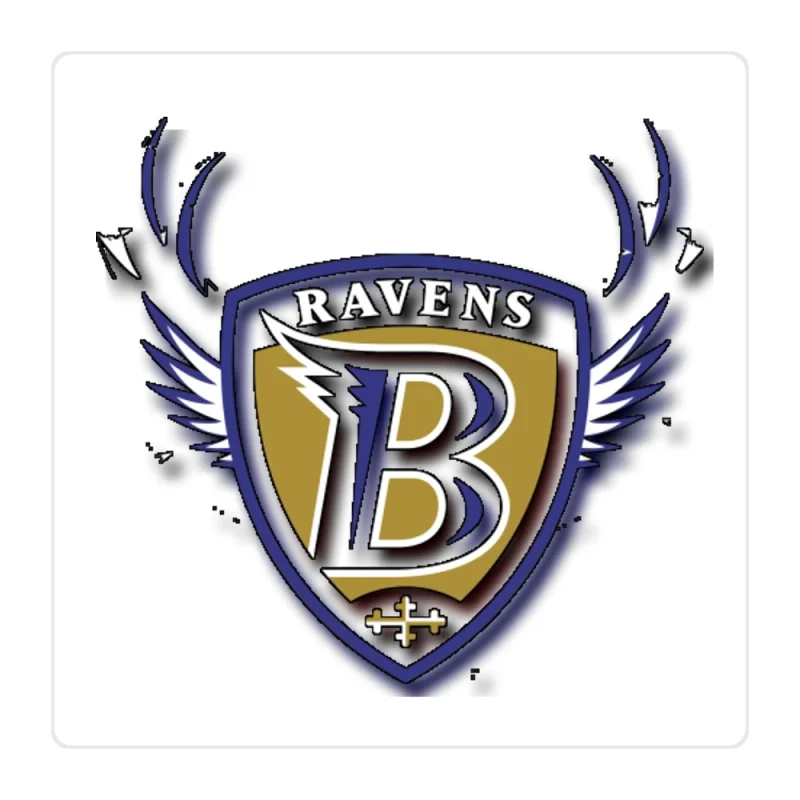 Baltimore Ravens Full Color Vinyl Sticker - Custom Size