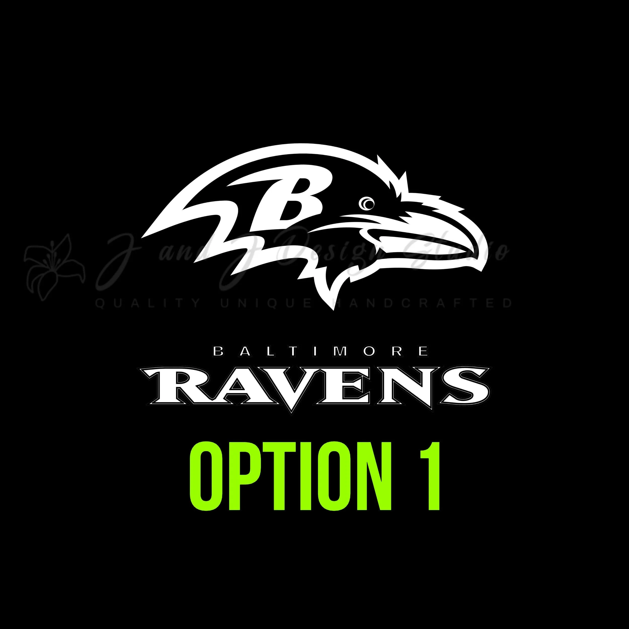 Baltimore Ravens Vinyl Decal - Custom Size - Image 2