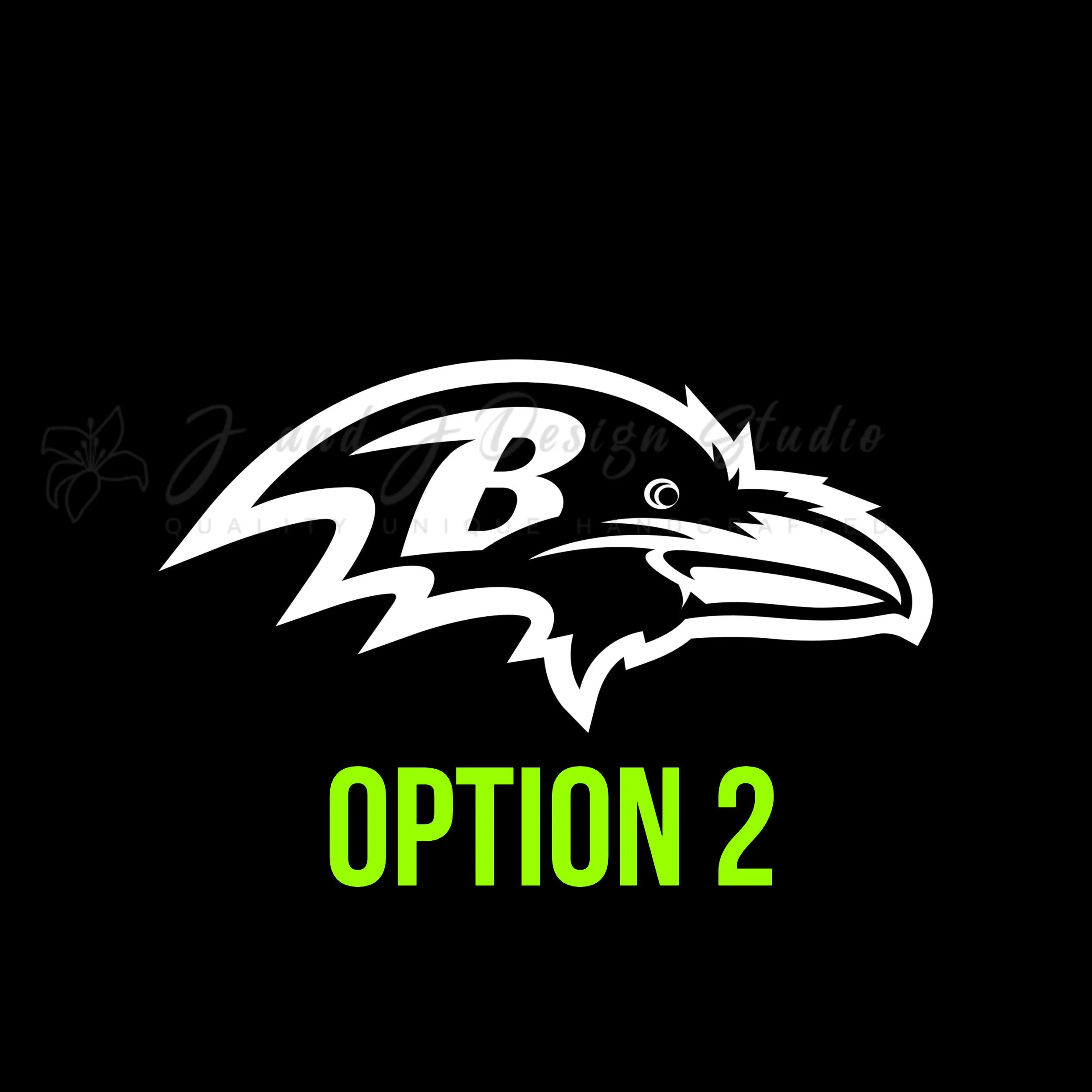 Baltimore Ravens Vinyl Decal - Custom Size - Image 3