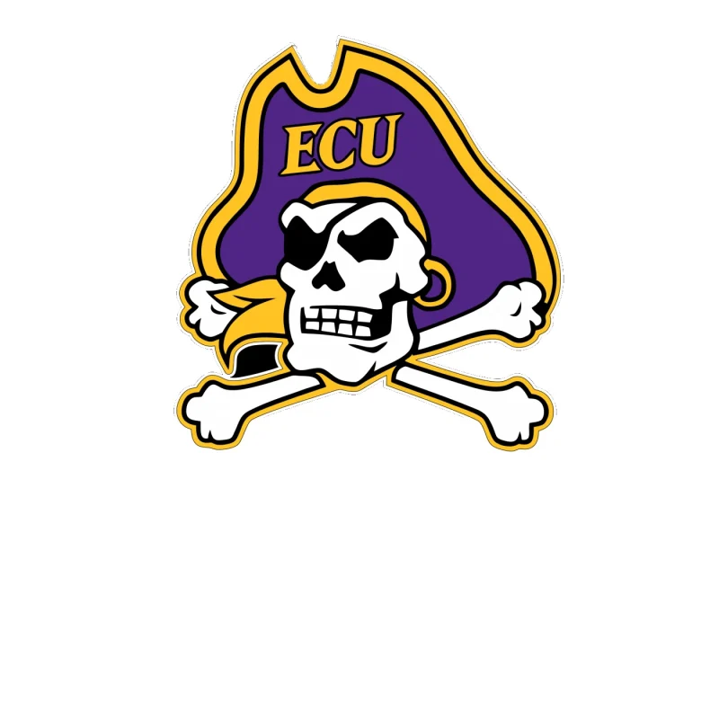 ECU Pirates Full Color Vinyl Decal - Custom Size