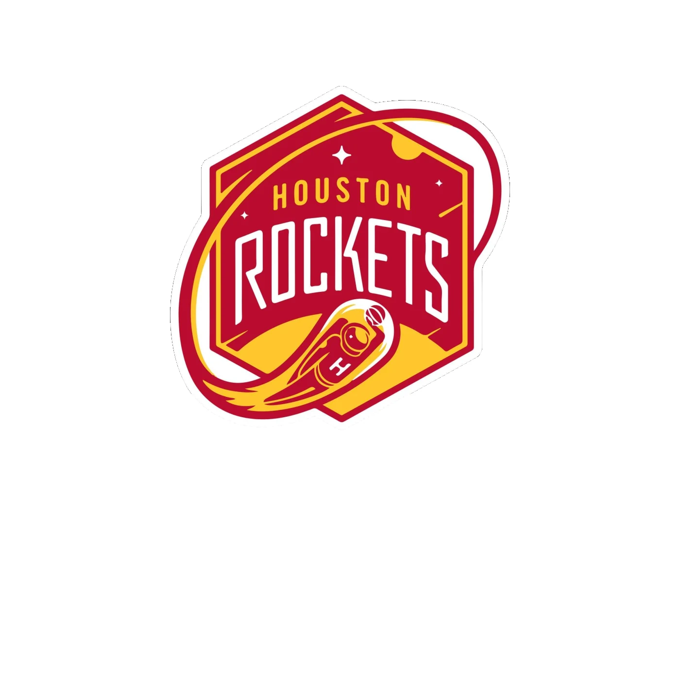 Houston Rockets - Image 13 - Full Color Vinyl Sticker - Custom Size