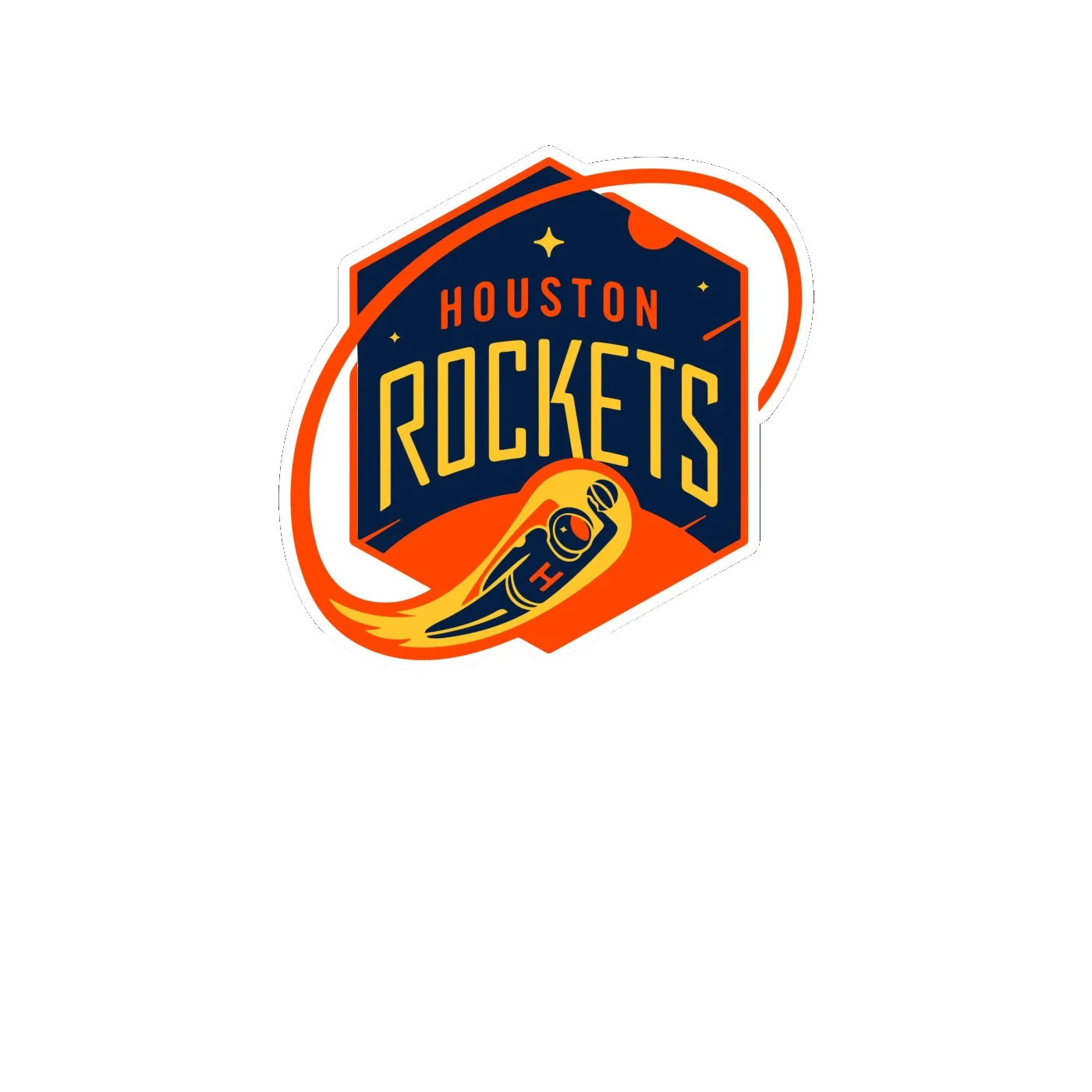 Houston Rockets - Image 12 - Full Color Vinyl Sticker - Custom Size
