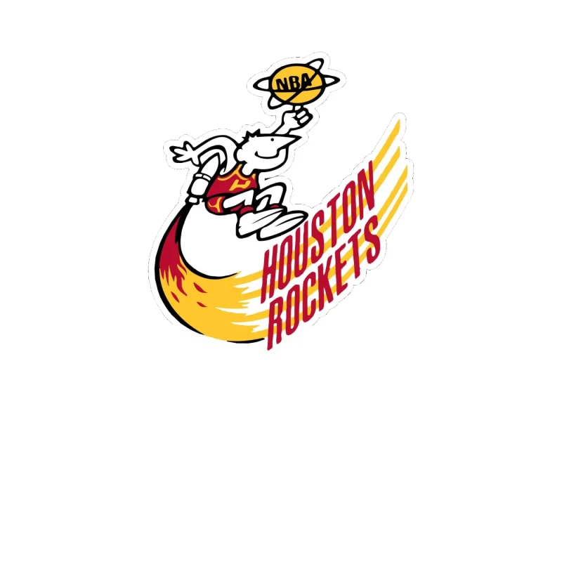 Houston Rockets - Image 4 - Full Color Vinyl Sticker - Custom Size