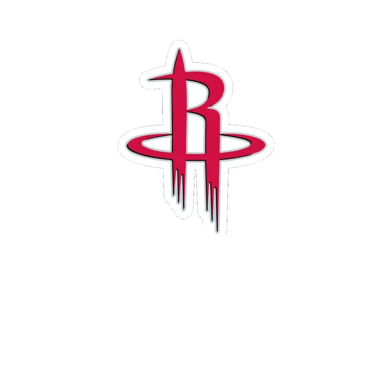 Houston Rockets - Image 1 - Full Color Vinyl Sticker - Custom Size