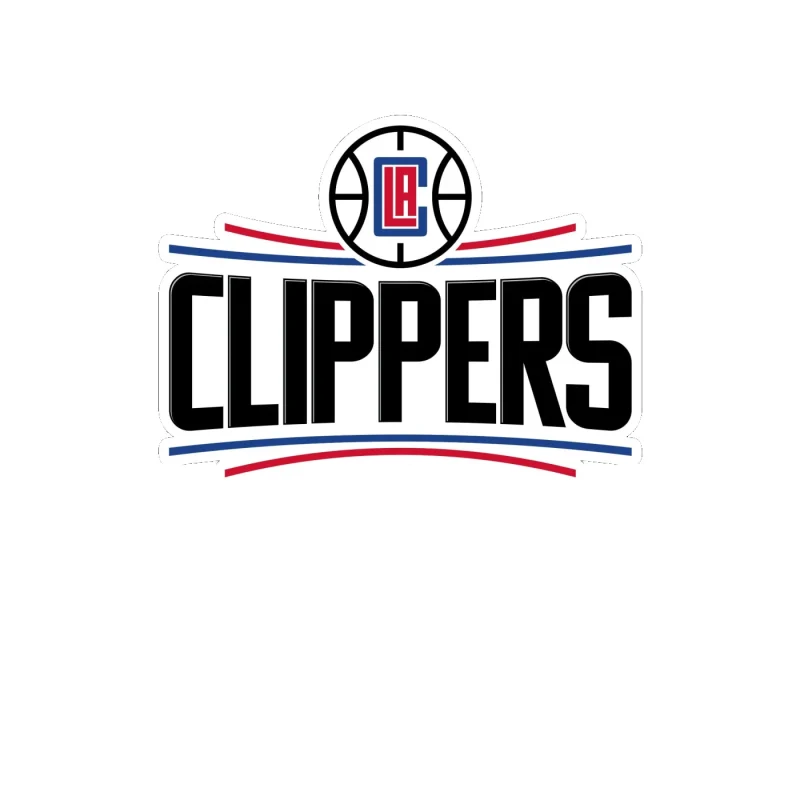Los Angeles Clippers - Image 1 - Full Color Vinyl Sticker - Custom Size