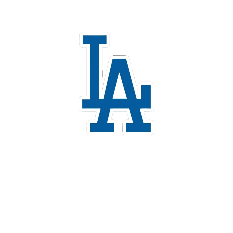 Los Angeles Dodgers - LA - Full Color Vinyl Sticker - Custom Size