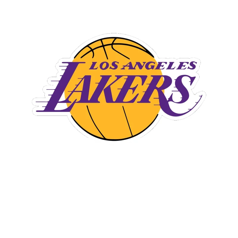 Los Angeles Lakers - Image 14 - Full Color Vinyl Sticker - Custom Size