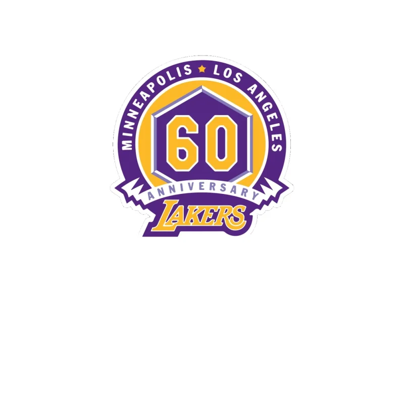 Los Angeles Lakers - Image 5 - Full Color Vinyl Sticker - Custom Size